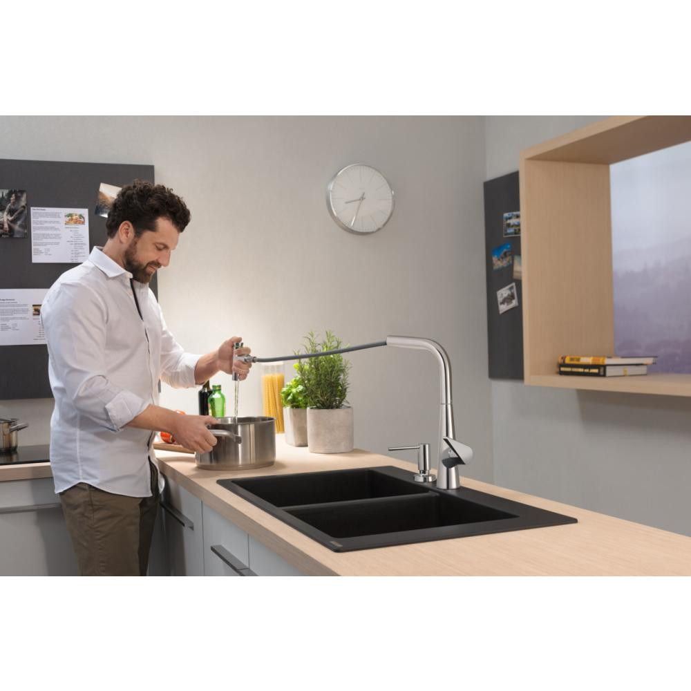 Смеситель для кухни хром Hansgrohe Talis M51 73867000
