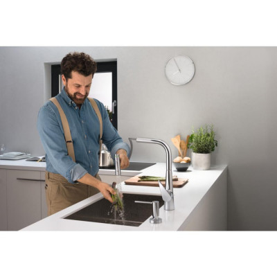 Смеситель для кухни сталь Hansgrohe Talis M51 73867800