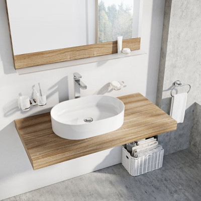Умывальник 55x37x12см Ravak Ceramic Slim-O накладной керамический