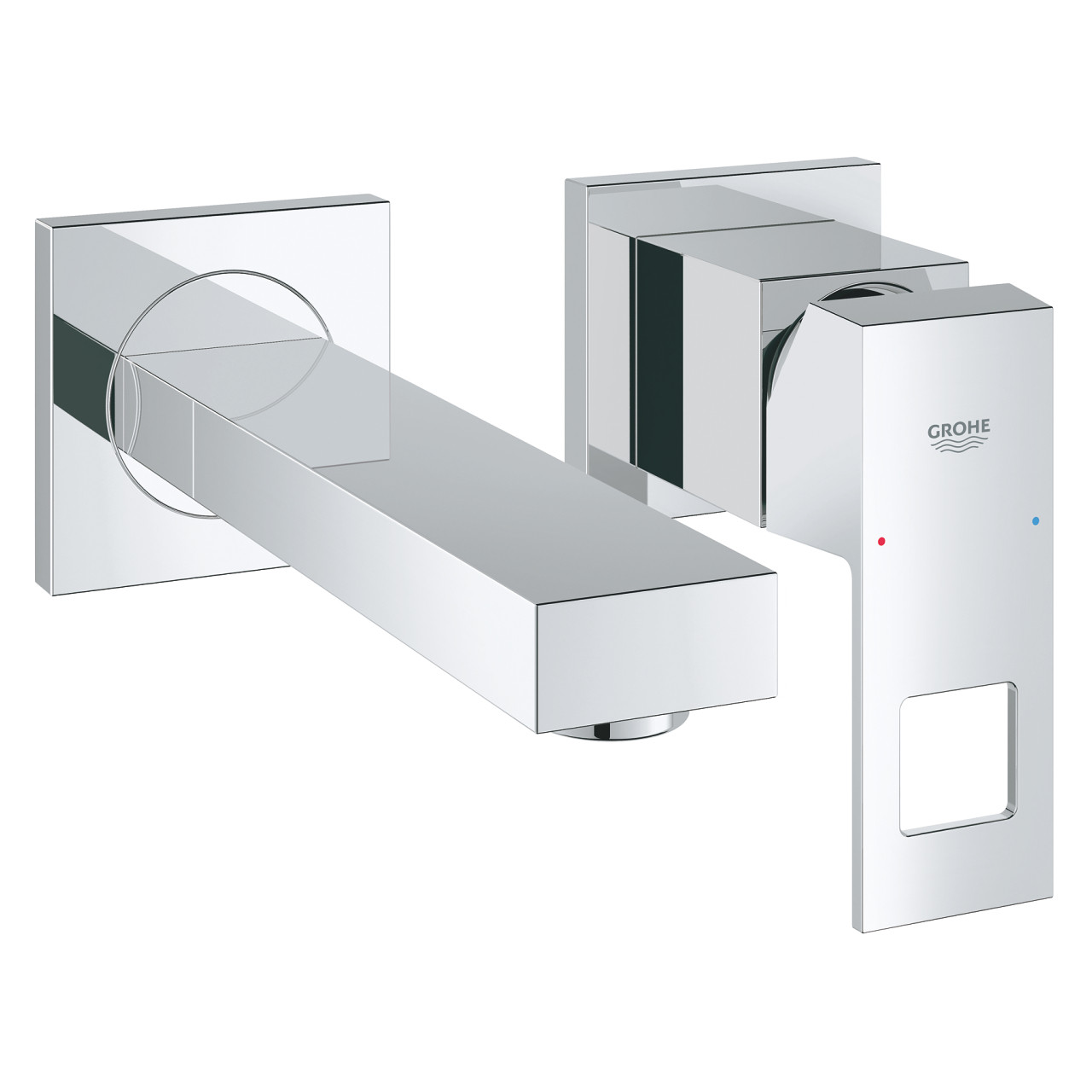 Смеситель для раковины Grohe Eurocube на два отверстия S-Size, настенный