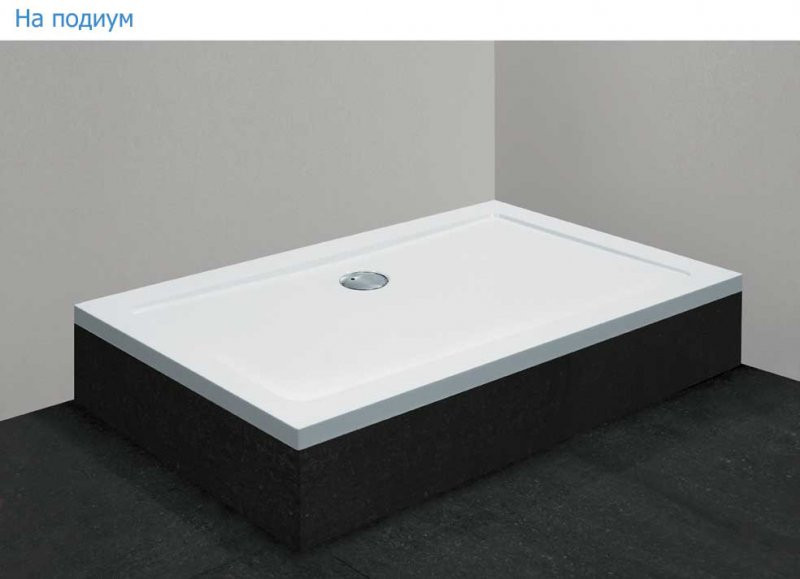 Душевой поддон из стеклокомпозита 170х80х3,5 TRAY-M-AH-170/80-35-W, Cezares