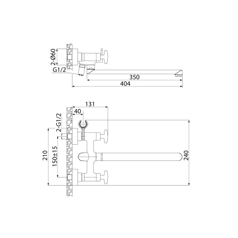 Смеситель для ванны хром Iddis Acros ACRSBL2i10WA