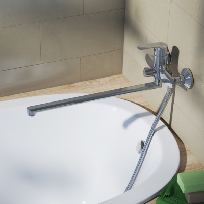 Смеситель для ванны хром Iddis Ray RAYSBL2i10WA