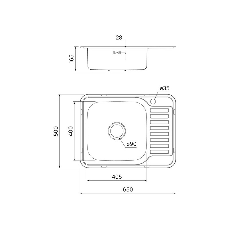 Мойка из нержавеющей стали Iddis Basic BAS65PLi77