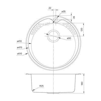 Мойка из нержавеющей стали Iddis Suno SUN51S0i77