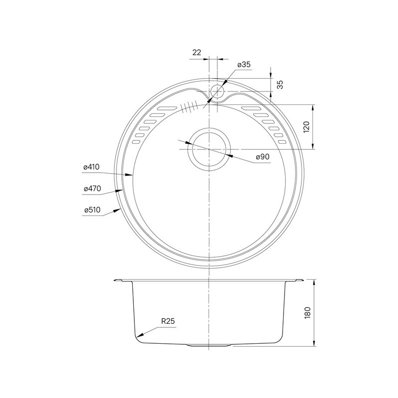 Мойка из нержавеющей стали Iddis Suno SUN51S0i77