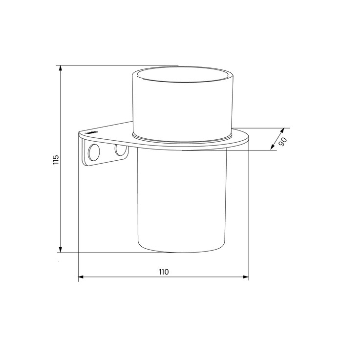 Стакан белый Iddis Noa NOAWTG0i45