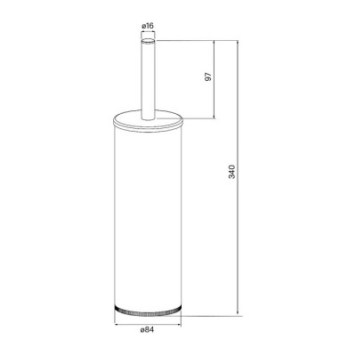 Ершик напольный хром Iddis Optima Home BRU01CCi47