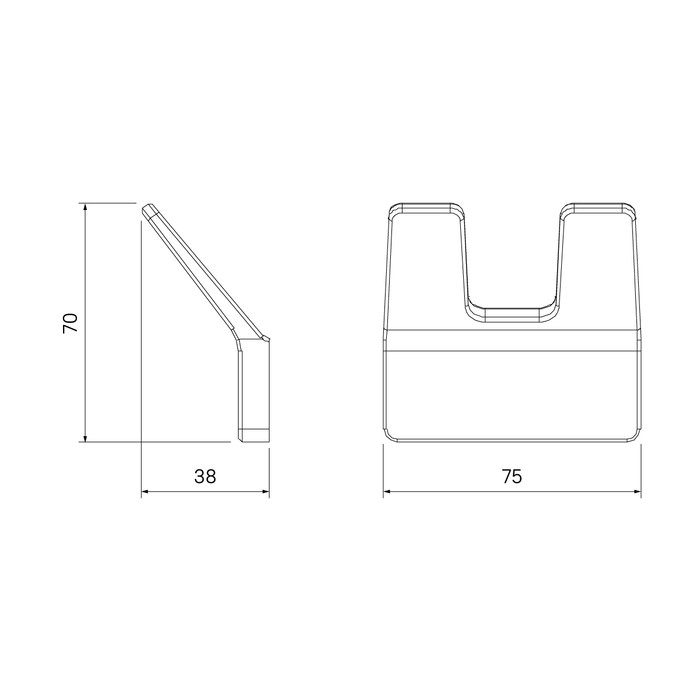 Крючок двойной черный Iddis Slide SLIBS20i41