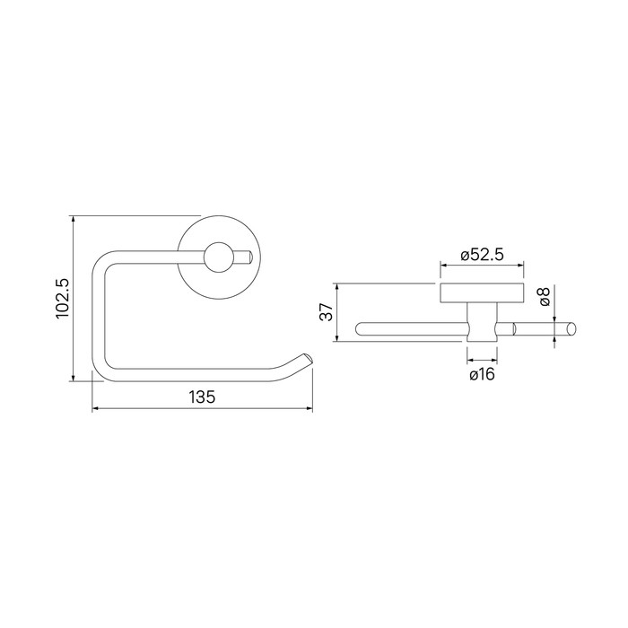 Бумагодержатель хром Iddis Sena SENSS00i43