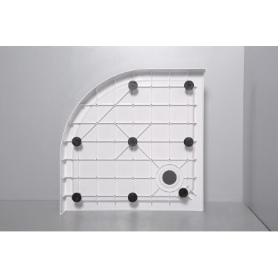 Душевой поддон 900х900х150мм из стеклокомпозита Cezares TRAY-SMC-R-150-W