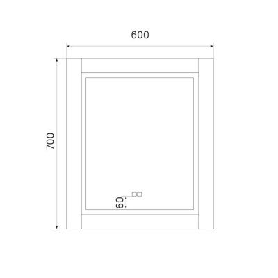 Зеркало с подсветкой 60x70см Iddis Oxford ЗЛП111