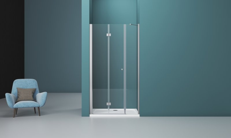 Душевая дверь 130х195см Belbagno Albano ALBANO-BS-13-30+100-C-Cr