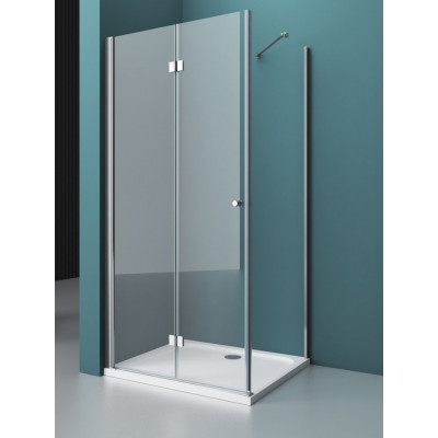 Душевой уголок 80х90х195см Belbagno Albano ALBANO-ASH-1-80/90-C-Cr
