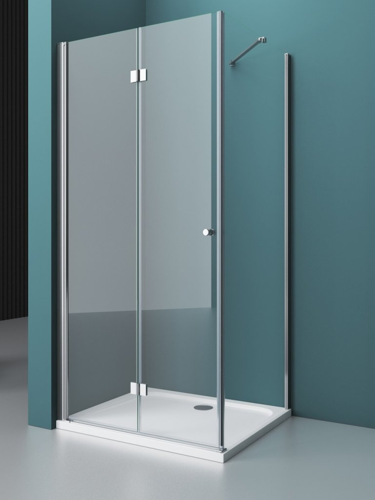Душевой уголок 100х90х195см Belbagno Albano ALBANO-ASH-1-100/90-C-Cr