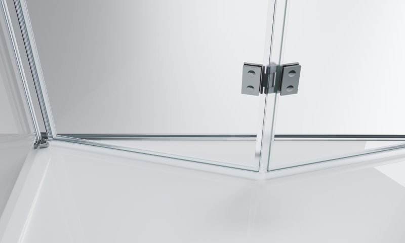 Душевой уголок 100х90х195см Belbagno Albano ALBANO-ASH-1-100/90-C-Cr