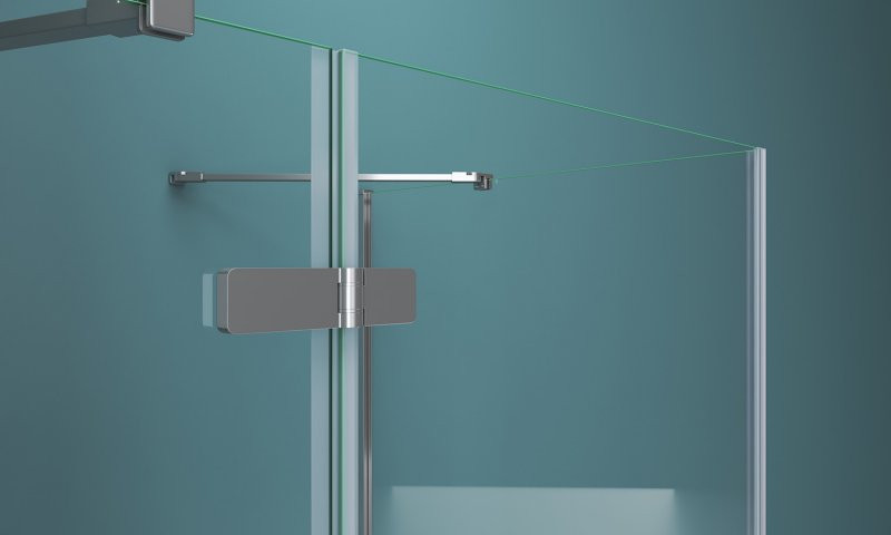 Душевой уголок левый 80х90х195см Belbagno Kraft KRAFT-AH-12-80/90-C-Cr-L