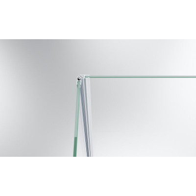Душевой уголок левый 80х90х195см Belbagno Kraft KRAFT-AH-12-80/90-C-Cr-L