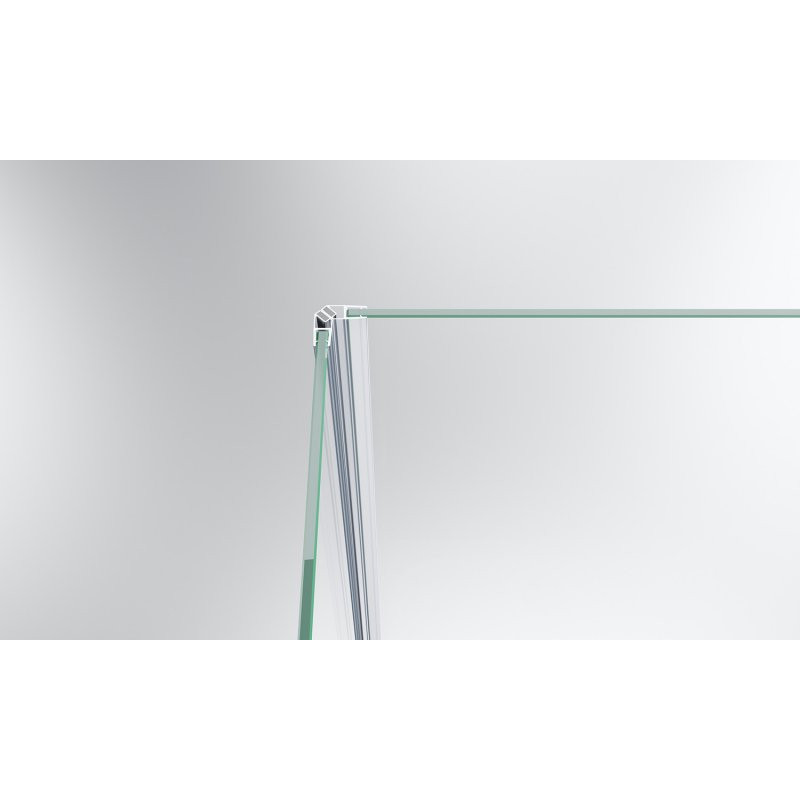 Душевой уголок правый 90х100х195см Belbagno Kraft KRAFT-AH-12-90/100-C-Cr-R