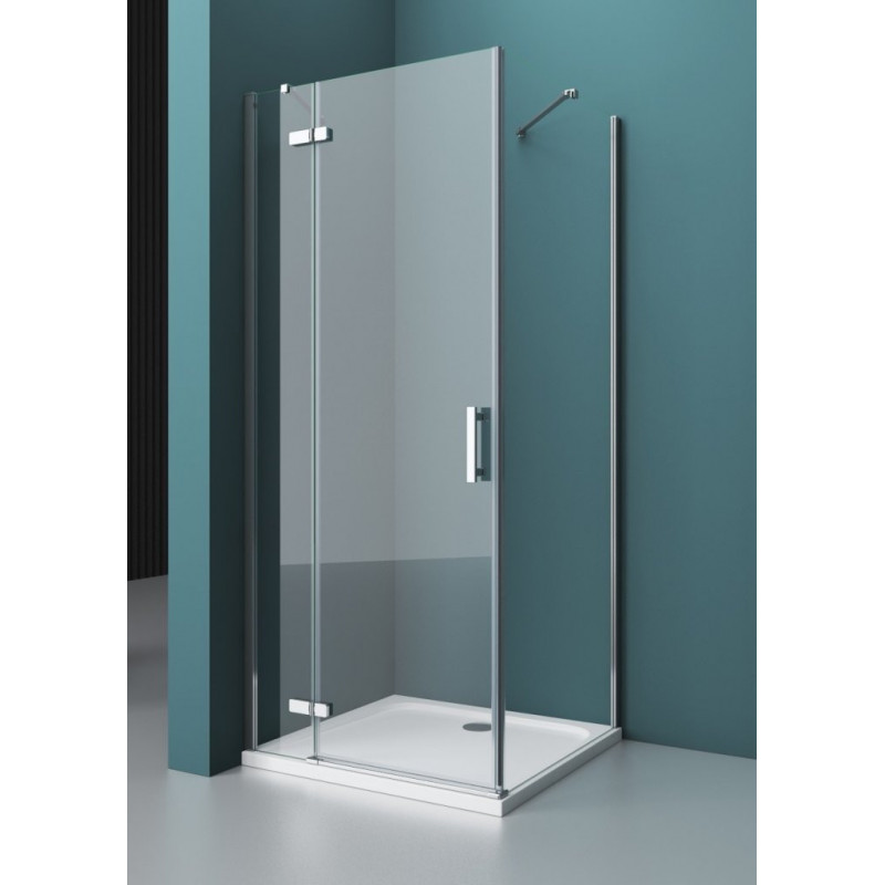 Душевой уголок левый 100х90х195см Belbagno Kraft KRAFT-AH-12-100/90-C-Cr-L