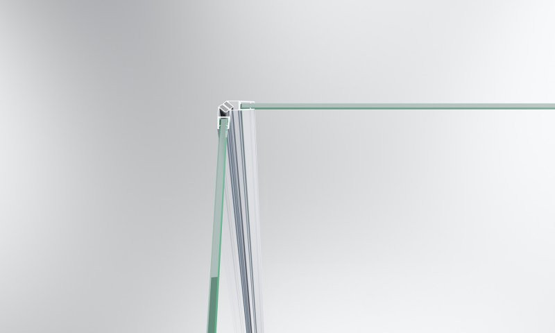 Душевой уголок левый 100х90х195см Belbagno Kraft KRAFT-AH-12-100/90-C-Cr-L