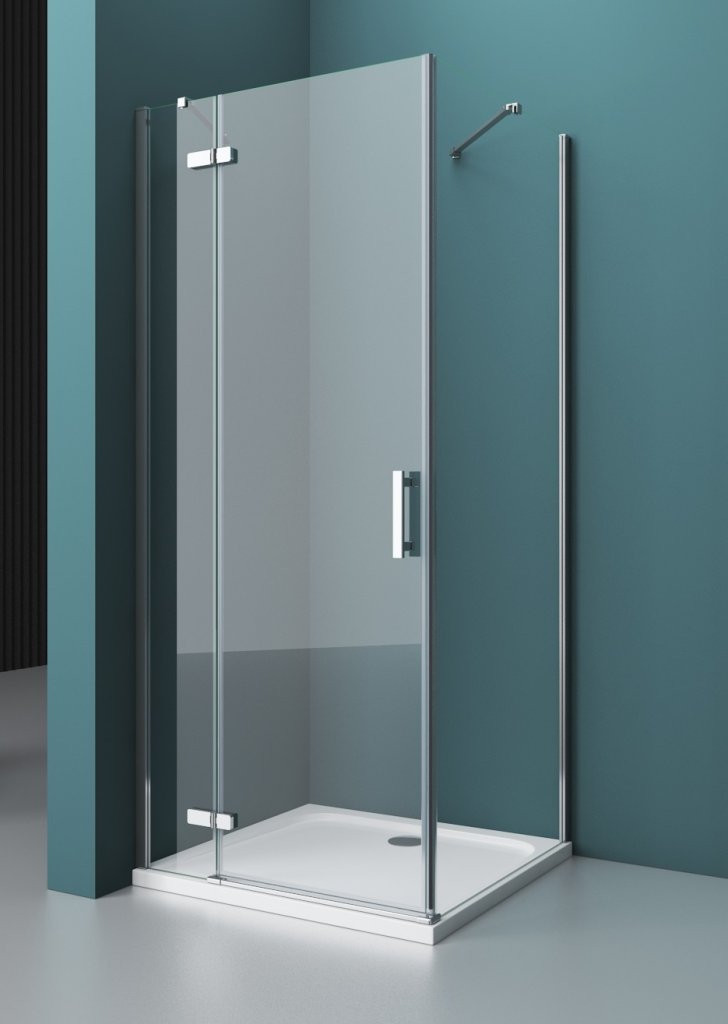 Душевой уголок левый 120х90х195см Belbagno Kraft KRAFT-AH-12-120/90-C-Cr-L