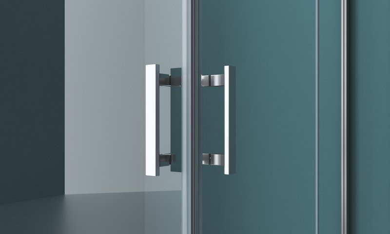 Душевой уголок правый 100х90х195см Belbagno Kraft KRAFT-AH-22-100/90-C-Cr-R