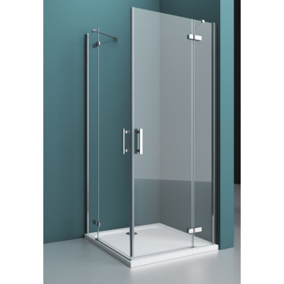 Душевой уголок правый 100х90х195см Belbagno Kraft KRAFT-AH-22-100/90-C-Cr-R