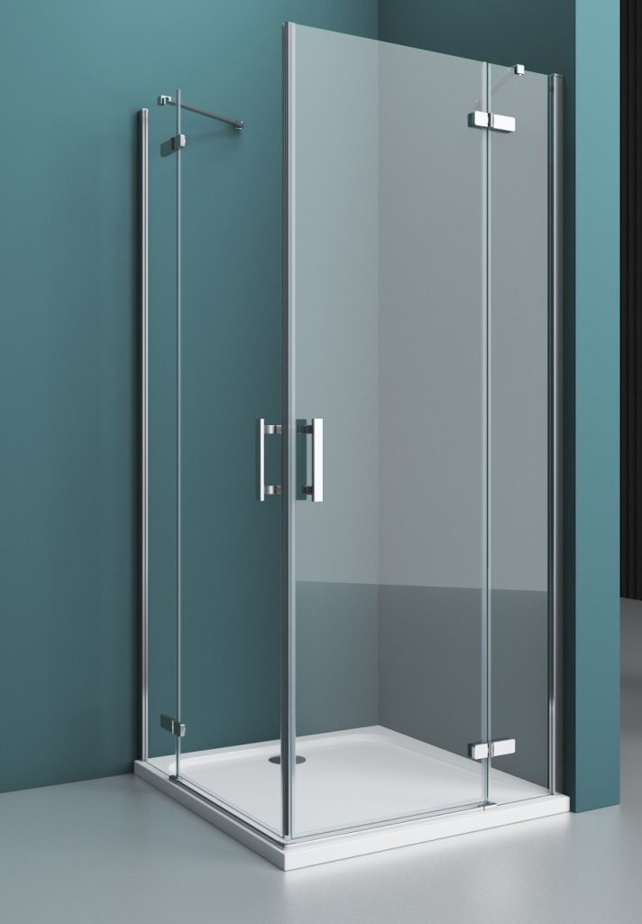 Душевой уголок правый 100х90х195см Belbagno Kraft KRAFT-AH-22-100/90-C-Cr-R