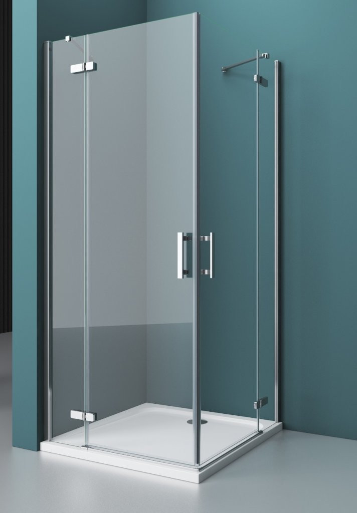Душевой уголок левый 100х90х195см Belbagno Kraft KRAFT-AH-22-100/90-C-Cr-L