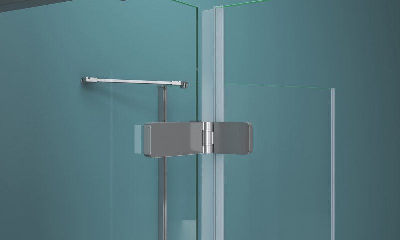 Душевой уголок левый 100х90х195см Belbagno Kraft KRAFT-AH-22-100/90-C-Cr-L