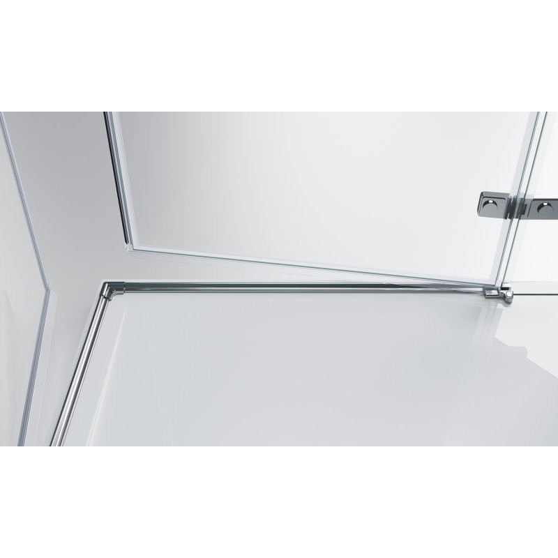 Душевой уголок левый 100х90х195см Belbagno Kraft KRAFT-AH-22-100/90-C-Cr-L