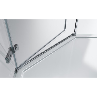 Душевой уголок левый 80х80х195см Belbagno Kraft KRAFT-P-1-80-C-Cr-L