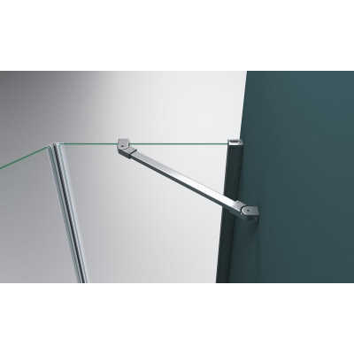 Душевой уголок левый 80х80х195см Belbagno Kraft KRAFT-P-1-80-C-Cr-L