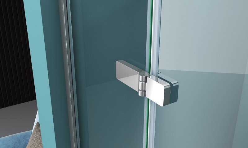 Душевая дверь левая 90х195см Belbagno Kraft KRAFT-B-12-60/30-C-Cr-L