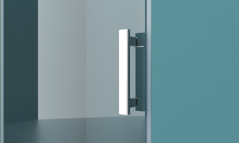 Душевая дверь левая 90х195см Belbagno Kraft KRAFT-B-12-60/30-C-Cr-L