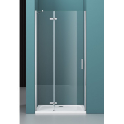 Душевая дверь левая 100х195см Belbagno Kraft KRAFT-B-12-60/40-C-Cr-L