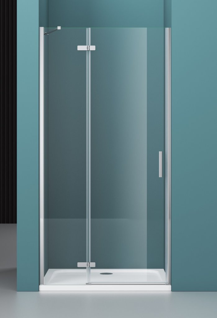 Душевая дверь левая 100х195см Belbagno Kraft KRAFT-B-12-60/40-C-Cr-L