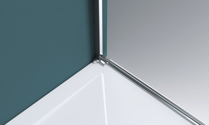 Душевая дверь левая 100х195см Belbagno Kraft KRAFT-B-12-60/40-C-Cr-L