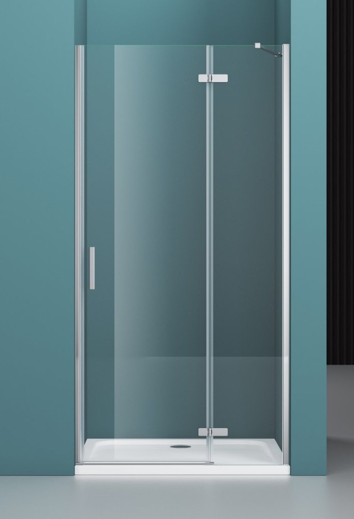 Душевая дверь правая 100х195см Belbagno Kraft KRAFT-B-12-60/40-C-Cr-R