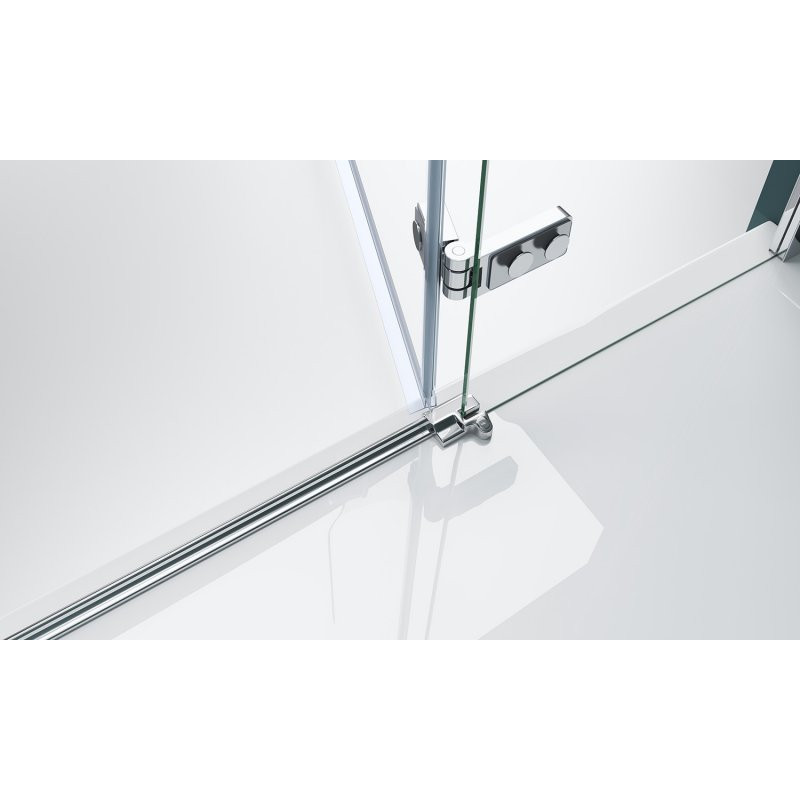 Душевая дверь правая 100х195см Belbagno Kraft KRAFT-B-12-60/40-C-Cr-R