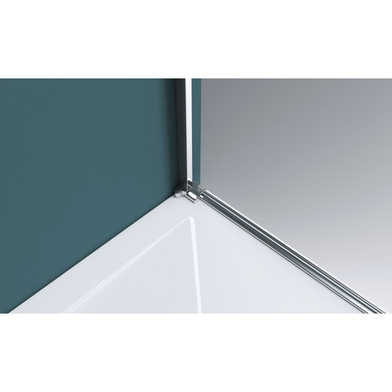 Душевая дверь левая 120х195см Belbagno Kraft KRAFT-B-12-60/60-C-Cr-L