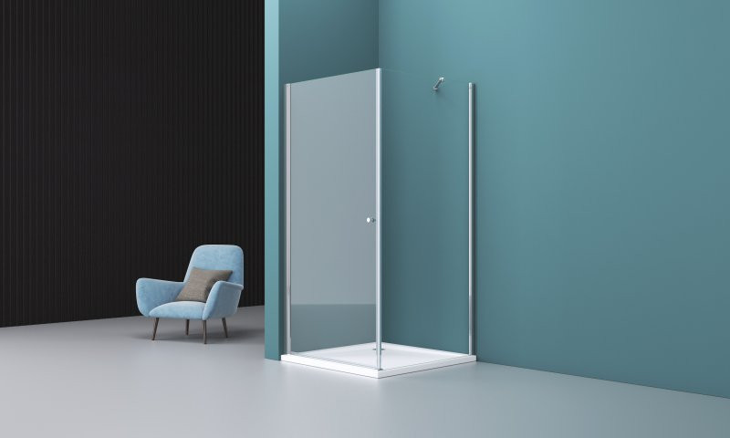 Душевой уголок 80х90х195см Belbagno Etna ETNA-AH-1-80/90-C-Cr