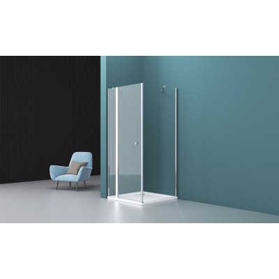 Душевой уголок 90х100х195см Belbagno Etna ETNA-AH-12-90/100-C-Cr