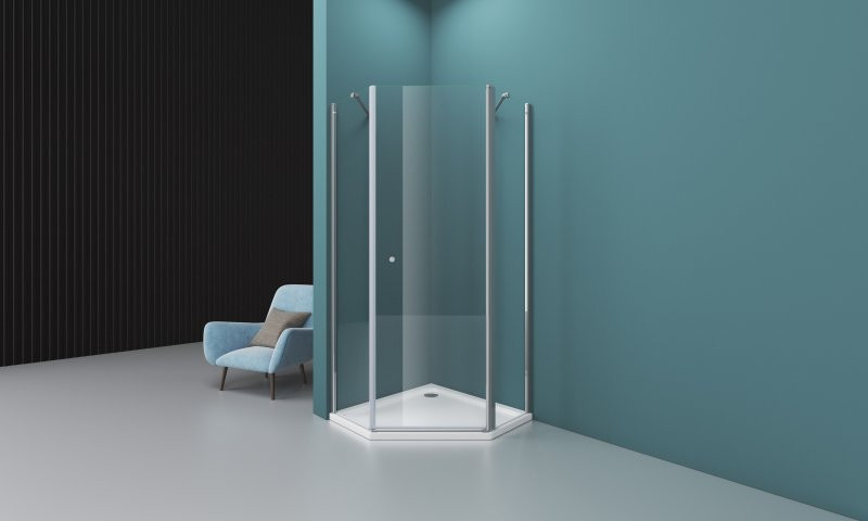 Душевой уголок 90х90х195см Belbagno Etna ETNA-P-1-90-C-Cr