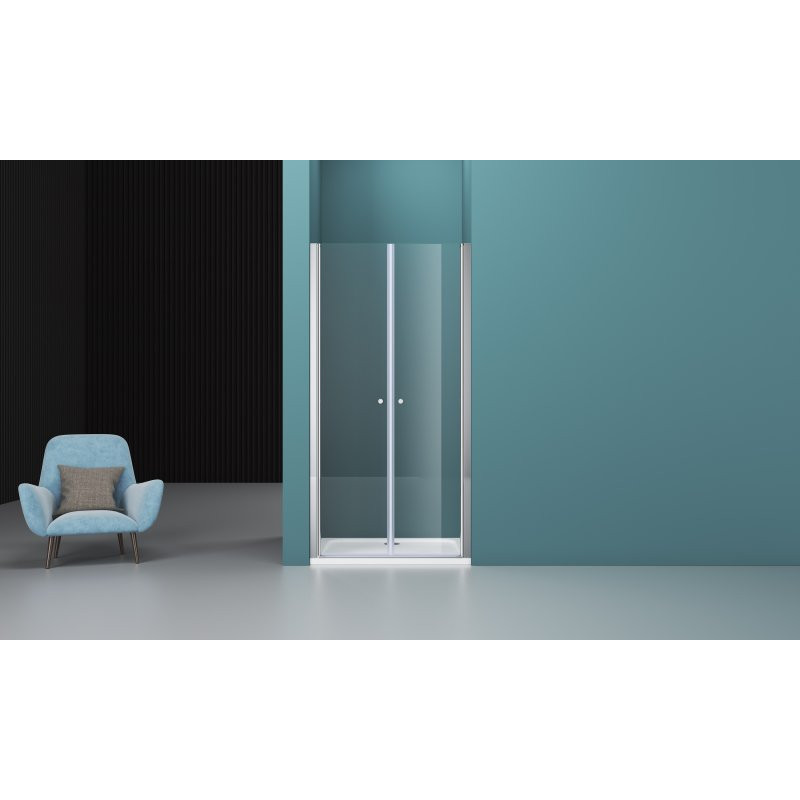 Душевая дверь 130х195см Belbagno Etna ETNA-B-2-130-C-Cr