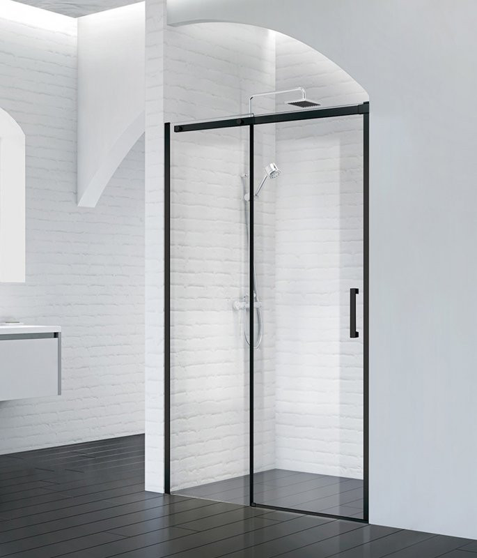 Душевая дверь черная 140х195см Belbagno Acqua ACQUA-BF-1-140-C-NERO