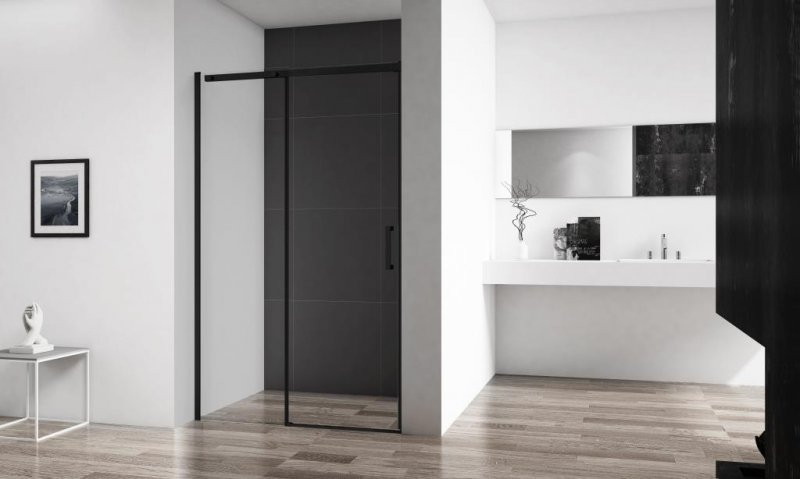Душевая дверь черная 140х195см Belbagno Acqua ACQUA-BF-1-140-C-NERO