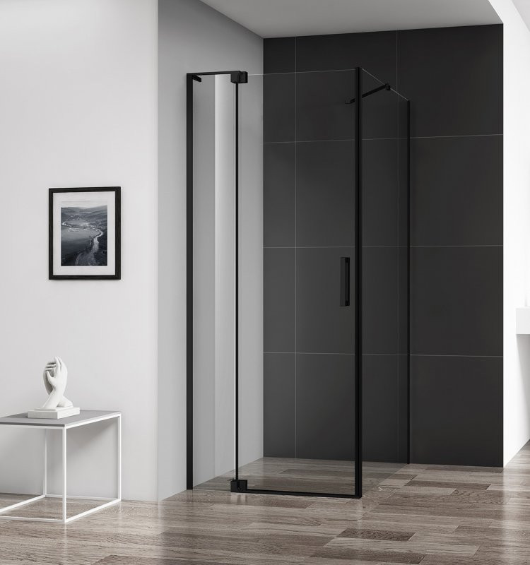Душевой уголок 90x100-110x195см Cezares Slider SLIDER-AH-1-90-100/110-C-NERO