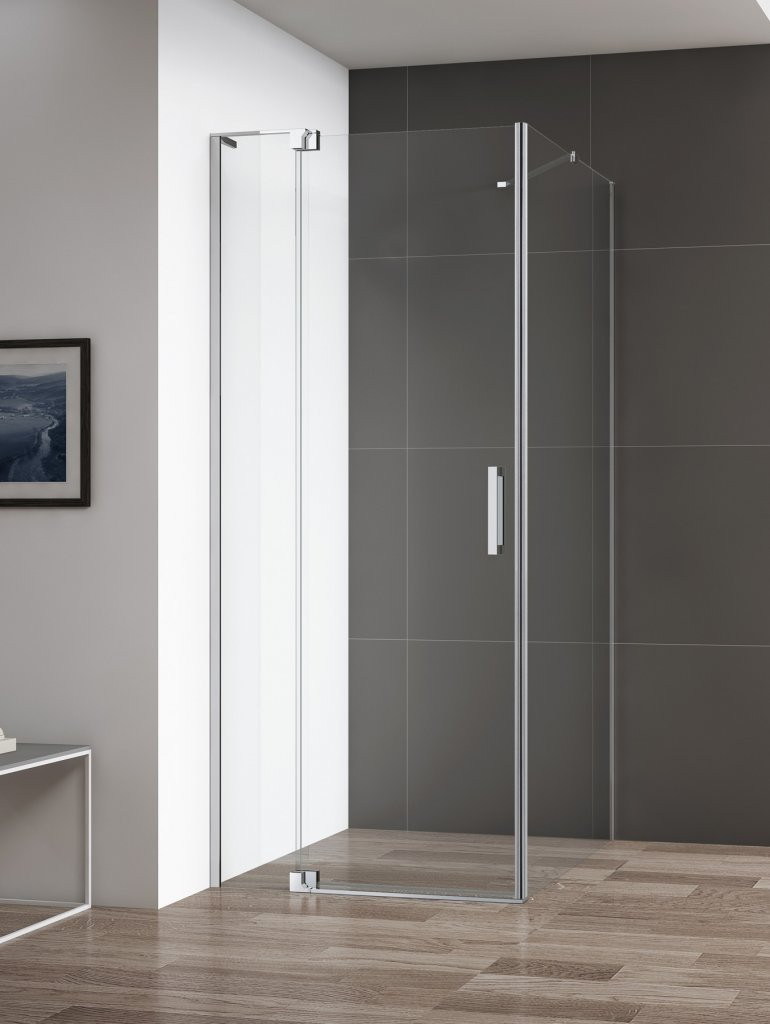 Душевой уголок 90x100-110x195см Cezares Slider SLIDER-AH-1-90-100/110-GRIGIO-Cr